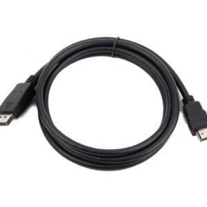 Кабель DisplayPort->HDMI Cablexpert CC-DP-HDMI-6, 1,8м, 20M/19M, черный, экран, пакет