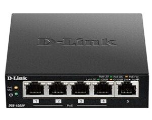 D-Link DES-1005P/B1A Неуправляемый коммутатор PoE