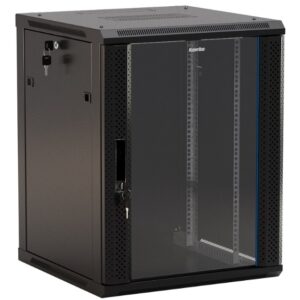 Hyperline TWB-2266-GP-RAL9004 Шкаф настенный 19-дюймовый (19"), 22U, 1086x600х600мм
