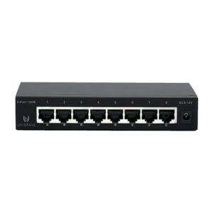 UB-SW-1008-12V Сетевой неуправляемый коммутатор Unibrave на 8 портов 100 Мбит/c, 12V