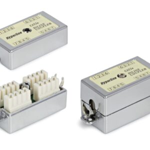 Hyperline CA-IDC-C5e-SH-F-WH Проходной адаптер (coupler), Dual IDC, категория 5e, 4 пары