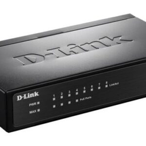 D-Link DES-1008P/C1A 10/100Base-TX Неуправляемый коммутатор с 8 портами