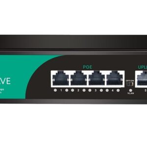 UB-SW-4G1G-65 Base Гигабитный неуправляемый коммутатор Unibrave с 4 PoE-портами 1000 Мбит/с и 1 Uplink 1000 Мбит/с