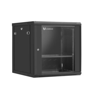 UB-WMC-12U-60/45-GD (B) Шкаф телекоммуникационный настенный 19" 12U, (600*450*635 мм), Unibrave