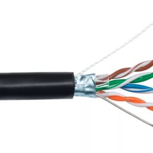 Кабель «витая пара» Андижанкабель FTP Outdoor CAT5e 4PR 24AWG Cu 4x2x0,52 (LAN) 305м с тросом