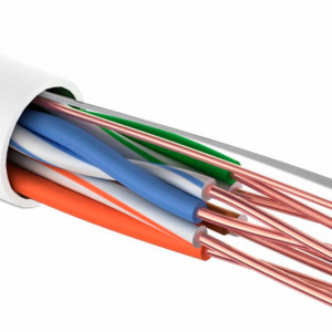 Кабель витая пара "Полимет" UTP Indoor 4PR 24AWG Cu CAT5e, 4x2x0,52 Cu бухта 305м (LAN)
