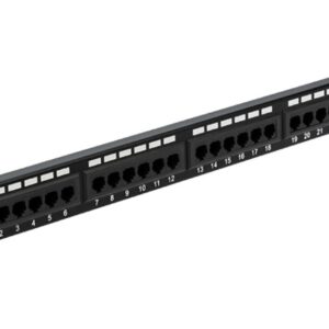Патч-панель 19", 1U, 24 порта RJ-45, категория 5e REXANT