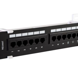 Патч-панель настенная, 12 портов RJ-45, категория 5е REXANT