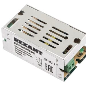 Источник питания 220 V AC/12 V DC 1 A 12 W с разъемами под винт, без влагозащиты (IP23)