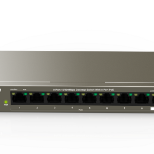 TEF1109P-8-63W 9-портовый настольный коммутатор 10/100 Мбит/с с 8-портовым PoE