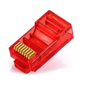 Джек RJ-45 (красный) 8P8C кат 5е. Unibrave