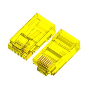 Джек RJ-45 (желтый) 8P8C кат 5е. Unibrave