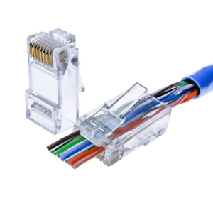 Проходной джек RJ-45 кат.5e Unibrave