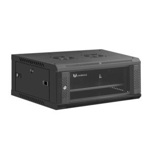 UB-WMC-4U-60/45-GD (B) Шкаф телекоммуникационный настенный 19" 4U, (600*450*280 мм), Unibrave