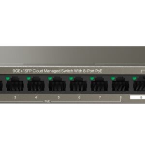 G2210P-8-102W Облачный управляемый PoE коммутатор 9 GE+1 SFP с 8-портовым PoE