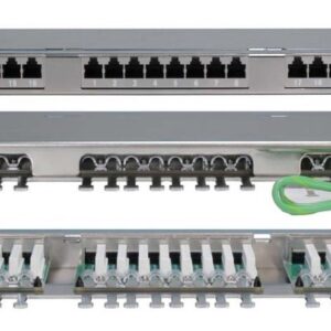 Hyperline PPHD-19-24-8P8C-C5E-SH-110D Патч-панель высокой плотности 19", 0.5U, 24 порта RJ-45