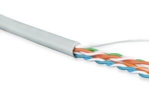 Кабель витая пара Hyperline Cat5e U/UTP, UUTP4-C5E-S24-IN-LSZH-GY-305, (305 м) неэкранированная